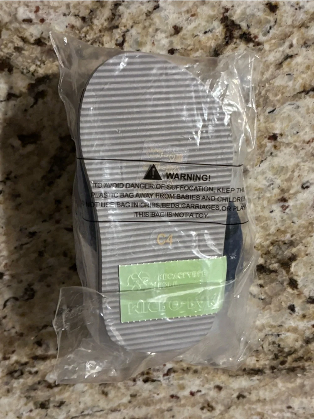 Toddler Navy Shark Print Backstrap Flip Flops - Picture 7 of 11